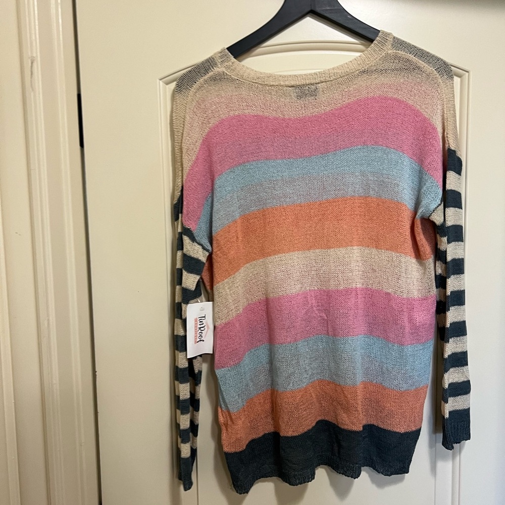 Cherish striped lite sweatee